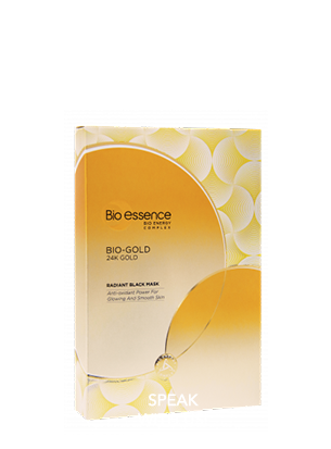 Bio-Gold 24K Gold Radiant Black Mask Anti-Oxident Power For Glowing Smooth Skin