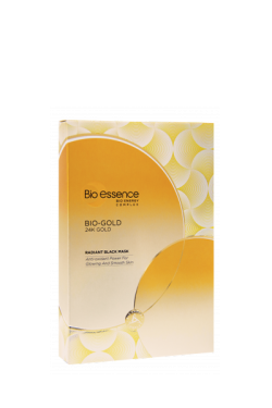 Bio-Gold 24K Gold Radiant Black Mask Anti-Oxidant Power For Glowing Smooth Skin