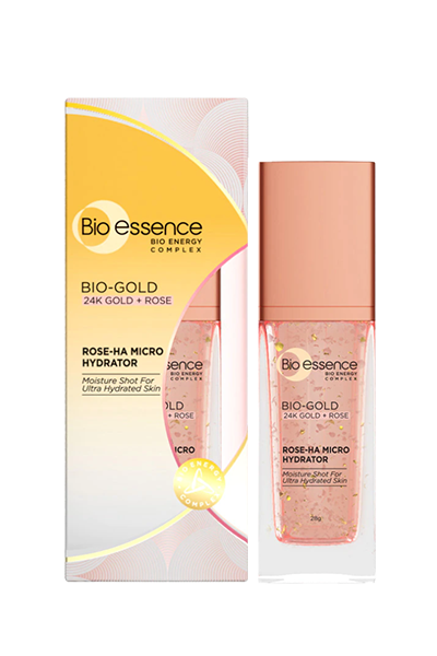Bio-Gold 24K Gold + Rose Rose-Ha Micro Hydrator Moisture Shot For Ultra Hydrated Skin