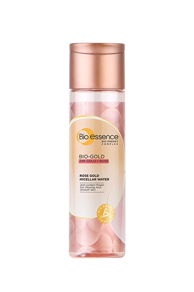 Bio-Gold 24K Gold + Rose Rose Gold Micellar Water Anti-Oxidant Power For Glowing and Smooth Skin